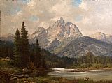 Robert Wood Canvas Paintings - Grand Teton